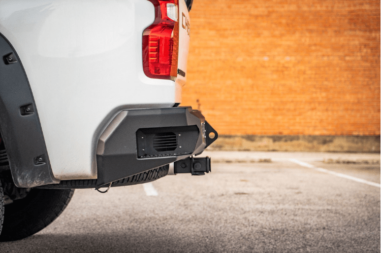 Road Armor Evolution Rear Bumper for 2020-2025 GMC Sierra 2500/3500 with Heavy-duty Steel Construction.