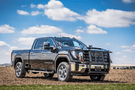 Road Armor Vaquero heavy duty brush guard front grille guard on 2020–2026 GMC Sierra 2500/3500 truck.