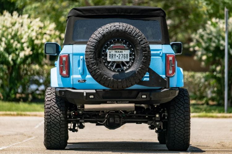 Road Armor Stealth rear bumper with tire carrier 6213R3B-TC for 2021-2026 Ford Bronco durable rear bumper protection black