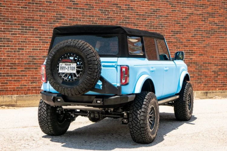 Road Armor Stealth rear bumper with tire carrier 6213R3B-TC for 2021-2026 Ford Bronco durable rear bumper protection black