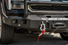 Road Armor Stealth F150 front winch bumper with stealth bumpers design and heavy-duty protection