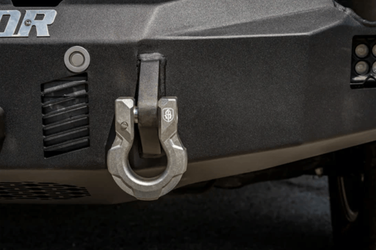 Road Armor Stealth F150 front winch bumper with stealth bumpers design and heavy-duty protection