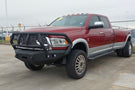 Road Armor 408R2B 2010-2018 Dodge Ram 2500/3500 Stealth Front Winch Ready Bumper Titan II Grille Guard, Black Finish and Square Fog Light Hole