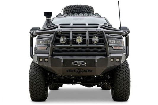 Road Armor Stealth Titan 2 front bumper with Intimidator guard for 2019-2026 Ram 4500 5500 heavy duty truck