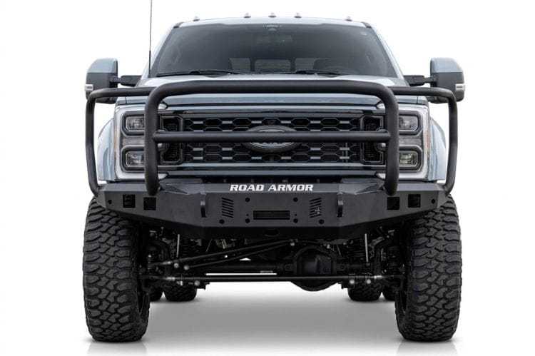 Road Armor Stealth front bumper Lonestar guard 6234F5B for 2023-2026 Ford F450/F550 Superduty durable road armor lonestar bumper