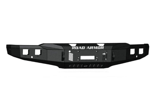 Road Armor Stealth front winch bumper 6241F0B for 2024-2026 Ford F150 textured black durable stealth front winch bumper