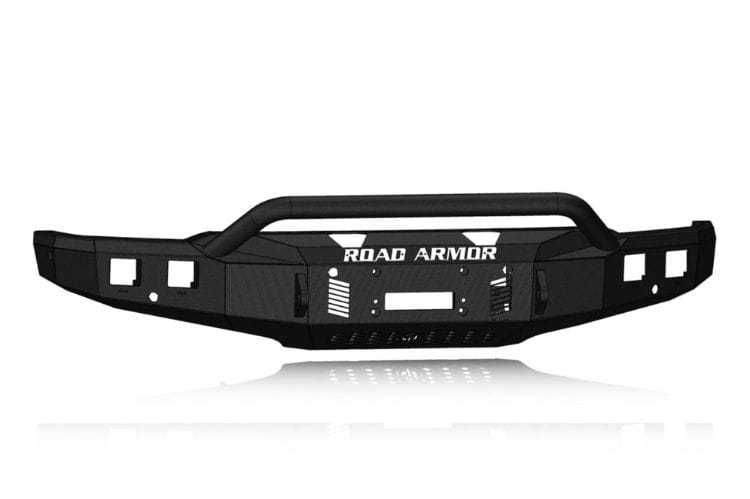 Road Armor Stealth front winch bumper 6241F4B for 2024-2026 Ford F150 Pre-Runner Guard textured black stealth front winch bumper