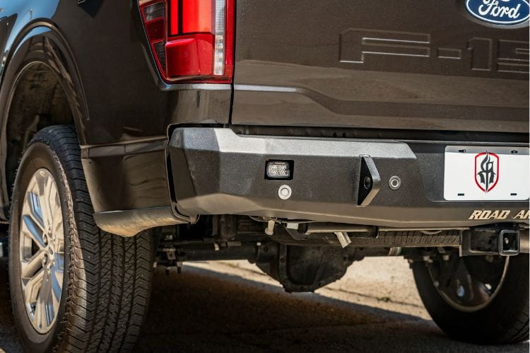 Road Armor Stealth rear bumper 6241R0B for 2024-2026 Ford F150 textured black non winch durable road armor rear bumper