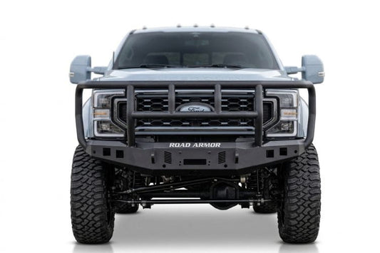 Road Armor Stealth Titan II front bumper 6234F2B winch guard for 2023-2026 Ford F450/F550 Superduty durable road armor bumper