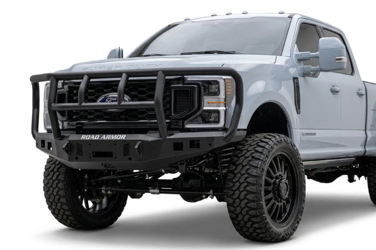 Road Armor Stealth Titan II front bumper 6234F2B winch guard for 2023-2026 Ford F450/F550 Superduty durable road armor bumper