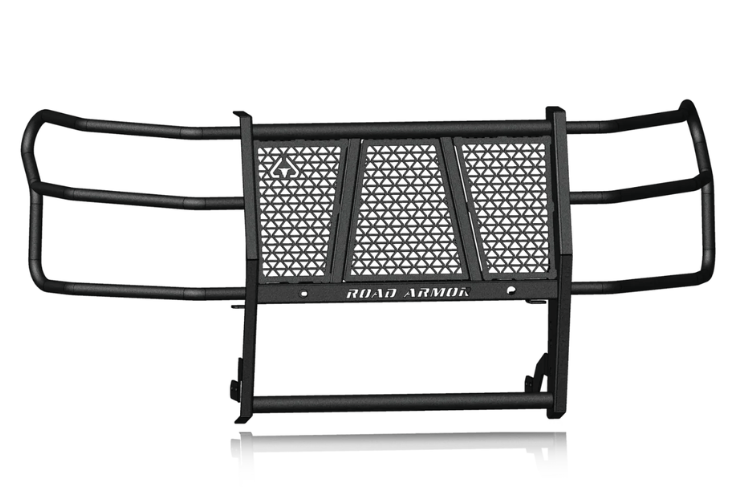 Road Armor Vaquero truck grille guard 3202-BRSH for 2020–2026 Chevy Silverado 2500/3500, heavy-duty brush guard for protection.