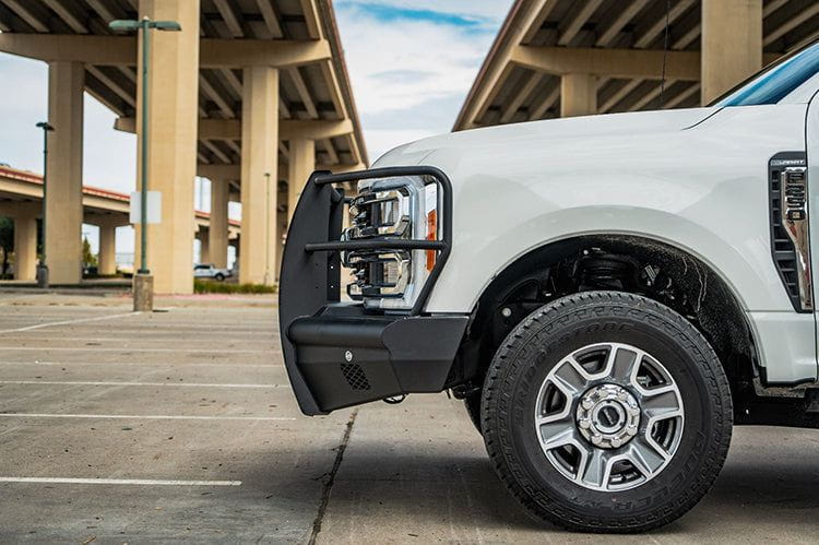 Road Armor Vaquero 6232VF26B 2023-2025 Ford F450/F550 Superduty Front Bumper Non-Winch Full Guard with 2" Receiver