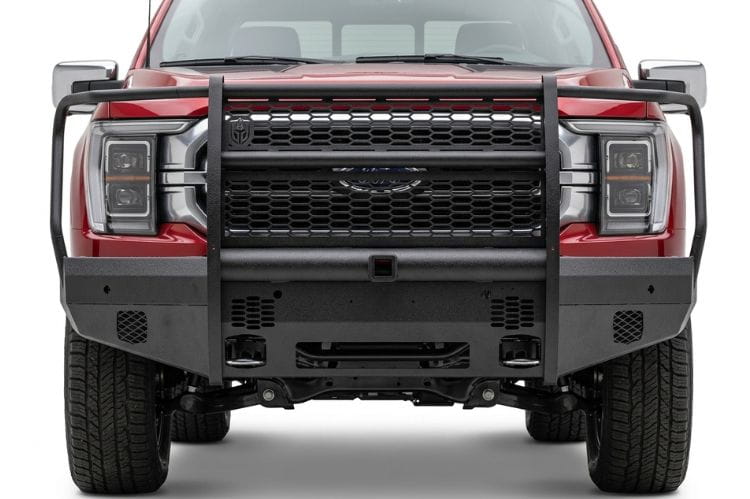 Road Armor Vaquero front bumper 6241VF26B for 2024–2026 Ford F150, non winch full guard with 2-inch receiver