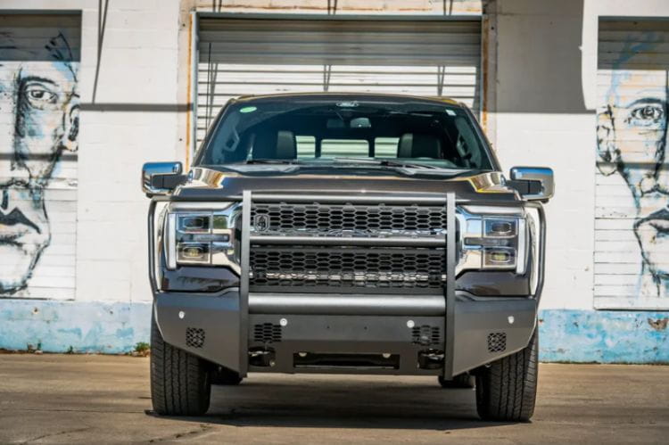 Road Armor Vaquero front bumper 6241VF6B for 2024–2026 Ford F150, non winch full guard, heavy duty steel design