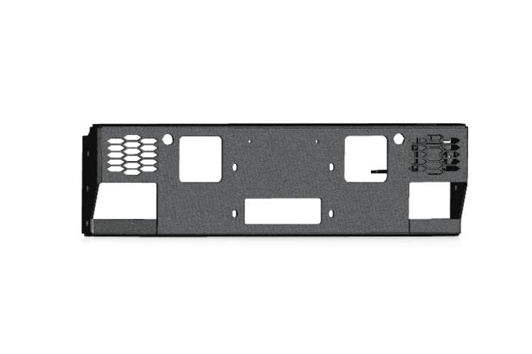 Road Armor Vaquero winch plate accessory 6241VF-WPB for 2024–2026 Ford F150 front bumper, black steel winch mounting plate