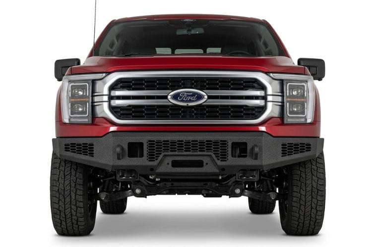 Road Armor Vaquero winch plate accessory 6241VF-WPB for 2024–2026 Ford F150 front bumper, black steel winch mounting plate
