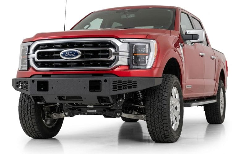 Road Armor Vaquero winch plate accessory 6241VF-WPB for 2024–2026 Ford F150 front bumper, black steel winch mounting plate
