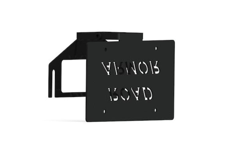 Road Armor winch fairlead license plate mount LPF360B with 3.6-inch offset durable fairlead mount for winch applications