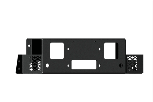 Road Armor winch plate 6232VF-WPB for Vaquero front bumper on 2023–2026 Ford F250/F350 Super Duty, designed for secure winch mounting.