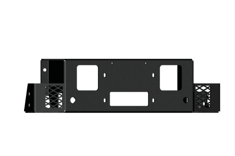 Road Armor winch plate 6232VF-WPB for Vaquero front bumper on 2023–2026 Ford F450/F550 Super Duty, secure winch mounting.