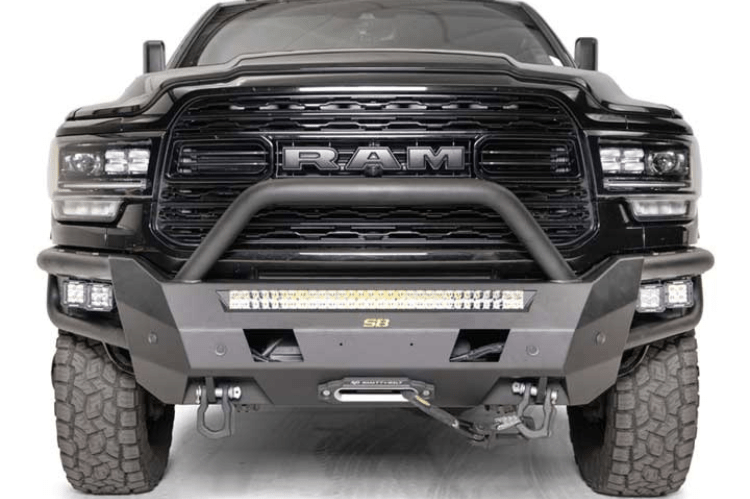 Smittybilt 613803 Dodge Ram 2500/3500 2019-2023 Adventure Series Front Bumper Winch Ready