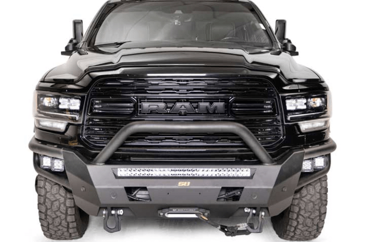 Smittybilt 613803 Dodge Ram 2500/3500 2019-2023 Adventure Series Front Bumper Winch Ready