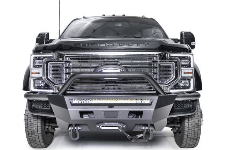 Smittybilt 613831 Ford F250/F350 Superduty 2017-2022 Adventure Series Front Bumper Winch Ready