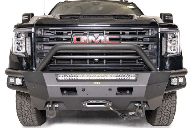 Smittybilt 613825 GMC Sierra 2500/3500 2020-2023 Adventure Series Front Bumper Winch Ready