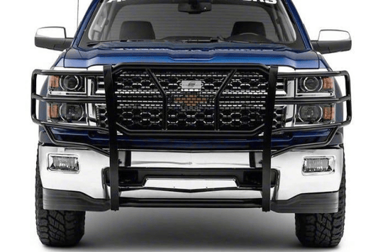 Steelcraft heavy-duty grille guard 50-0480 for 2019 Chevy Silverado 1500 LD, HD steel grille guard for rugged front-end protection.