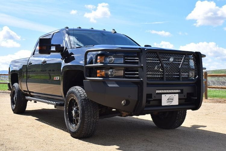 Steelcraft Elevation aluminum front bumper AL60-10440 for 2015-2019 Chevy Silverado 2500/3500 durable Steelcraft bumper black