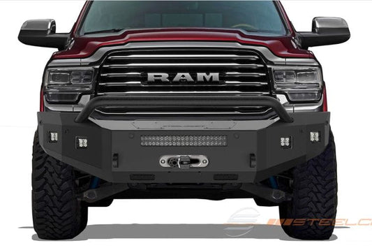Steelcraft Fortis front bumper Bull Nose 71-12280HPW for 2019-2025 Ram 2500/3500 durable steelcraft winch bumper for trucks