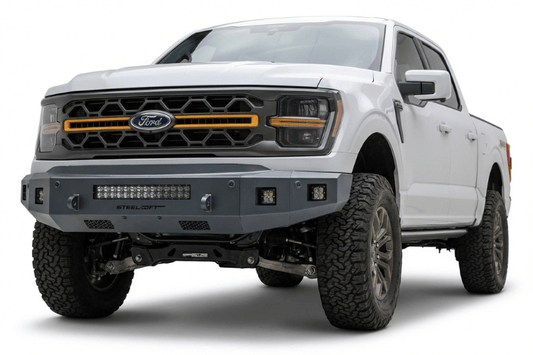 Steelcraft Fortis HD front bumper 71-11440 installed on a 2024–2026 Ford F-150 truck