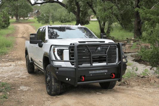 Steelcraft Elevation 60-10475C front bumper for 2024-2026 GMC Sierra 2500/3500 HD – durable steel front bumper with integrated front grille guard for superior protection