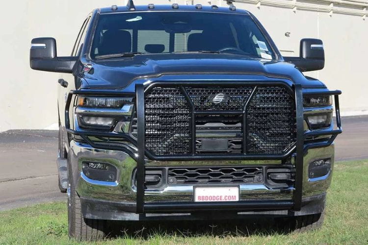 Steelcraft HD grille guard 50-2285C for 2019-2026 Ram 2500/3500 durable heavy duty steel grille guard black finish
