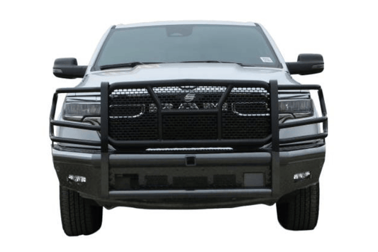 Steelcraft HD12275RC steel bumper for 2025–2026 Ram 1500, semi-gloss black finish, heavy-duty front replacement for rugged protection.