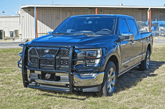 Steelcraft heavy duty grille guard 50-1420C for 2015–2024 Ford F150 truck