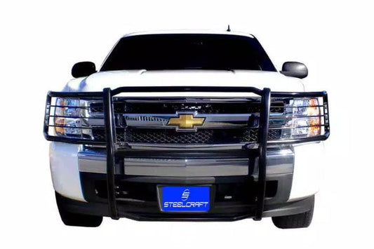 Steelcraft heavy duty grille guard 50520 for 2021-2024 Chevy Suburban durable steelcraft black grille guard protection