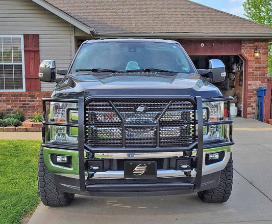 Steelcraft heavy duty steel grille guard 50-1380C for 2017–2022 Ford F450 and F550 Super Duty