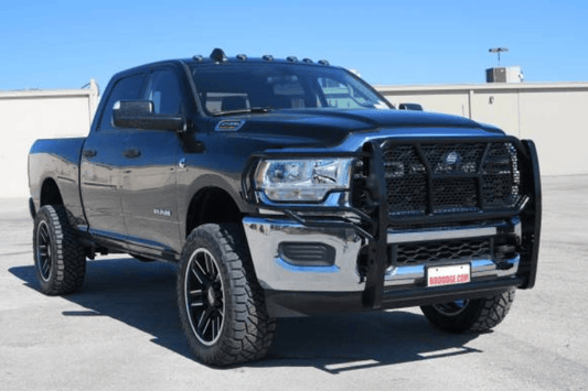 Steelcraft HD grille guard 50-2280C for 2019–2026 Ram 4500/5500, heavy-duty steel truck grille guard for rugged front-end protection.