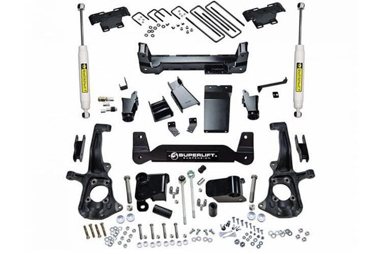 Superlift K150 Chevy Silverado 2500HD/3500HD 2011-2019 6" Suspension Knuckle Kit with SL Shocks