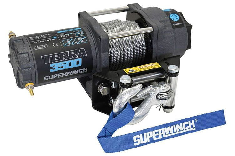 Superwinch 1135260 Terra 3500 Powersports Steel Wire Rope Winch