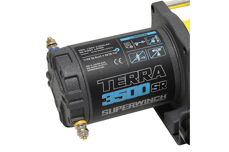 Superwinch 1135270 Terra 3500SR Powersports Synthetic Rope Winch