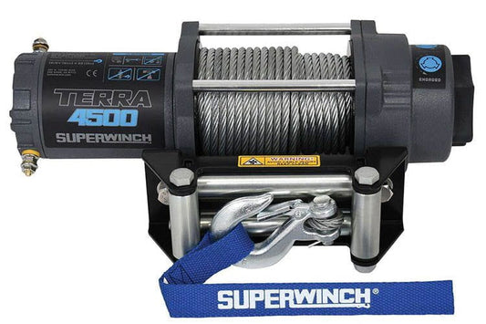 Superwinch 1145260 Terra 4500 Powersports Steel Wire Rope Winch