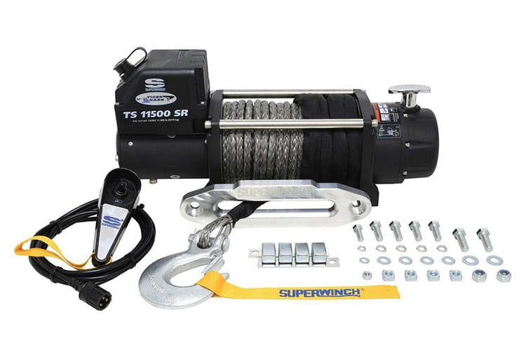 Superwinch 1511201 Tiger Shark 11500SR 12V Synthetic Rope Winch