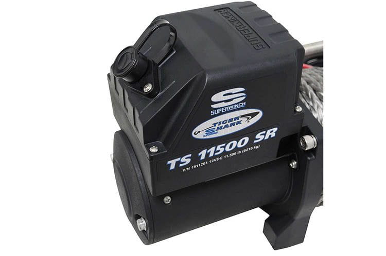 Superwinch 1511201 Tiger Shark 11500SR 12V Synthetic Rope Winch