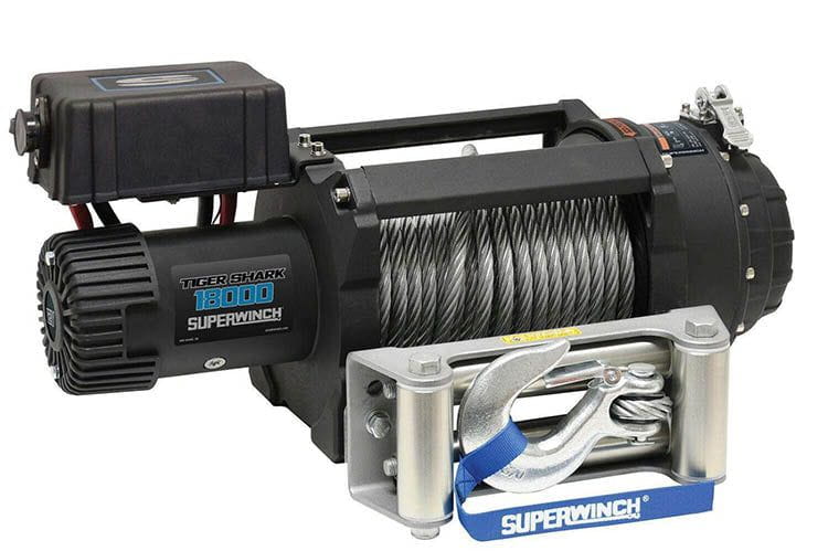 Superwinch 1518000 Tiger Shark 18000 12V Steel Wire Rope Winch