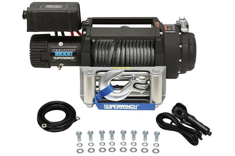 Superwinch 1518000 Tiger Shark 18000 12V Steel Wire Rope Winch
