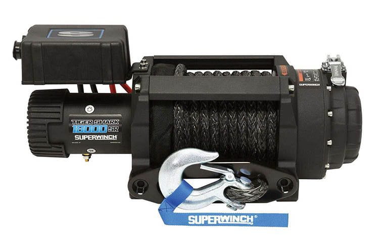 Superwinch 1518001 Tiger Shark 18000SR 12V Synthetic Rope Winch