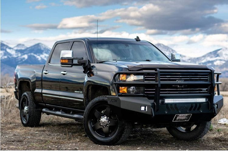 Throttle Down Kustoms BGRILCH Chevy Silverado 2500HD/3500HD 2001-2025 Front Bumper with Grille Guard