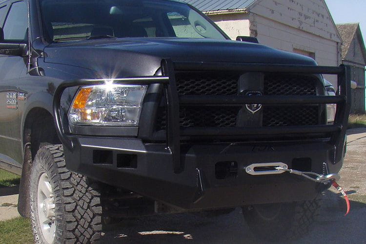 Heavy-duty Front Bumper Grille Guard for 1994-2024 Dodge Ram 4500/5500.